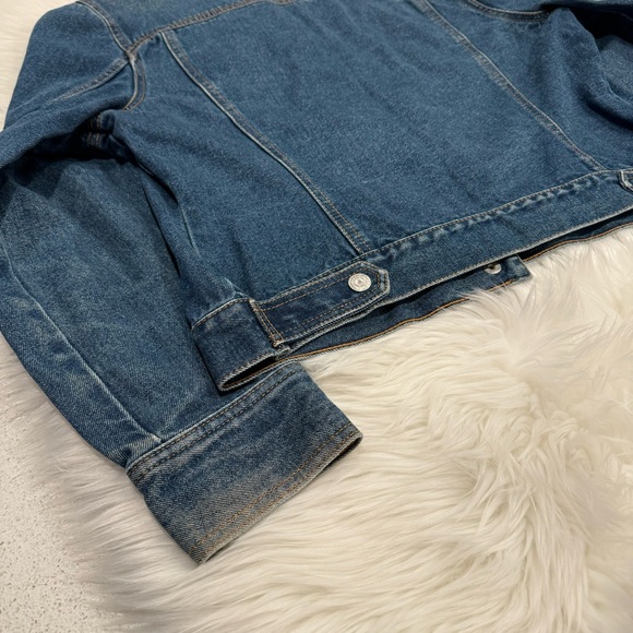 Levi’s vintage denim jean jacket medium dark wash snap buttons XL - Picture 16 of 16